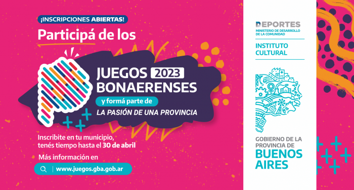 Abiertas las inscripciones para los Juegos Bonaerenses 2023