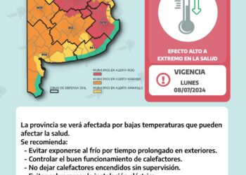 Alerta naranja en la comarca por bajas temperaturas