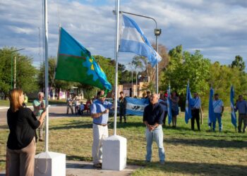 Tres Picos: Bordoni inauguró el nuevo alumbrado público y anunció más obras para la localidad en su aniversario