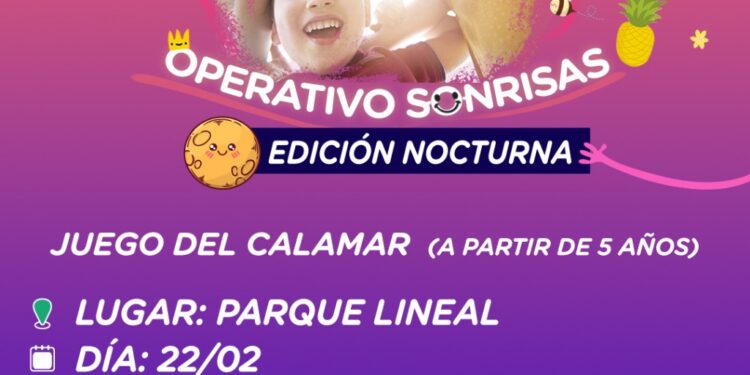 Llega la edición nocturna de ‘Operativo Sonrisas’ al Parque Lineal