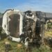Choue y vuelco en el acceso a Tornquist y Ruta 33