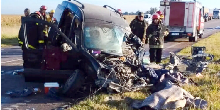 Identificaron a las víctimas del choque frontal en la Ruta 33