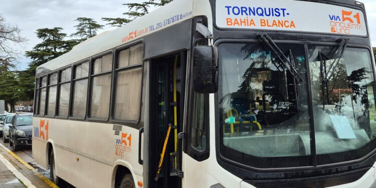 Desde julio, una nueva línea de micros conectará Tornquist, Tres Picos y Bahía Blanca